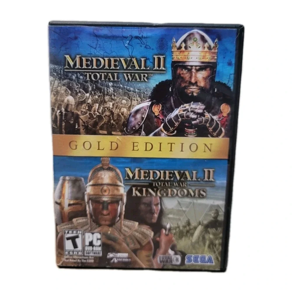 Medieval II: Total War & Total War Kingdoms Gold Edition PC DVD-ROM 2 Discs